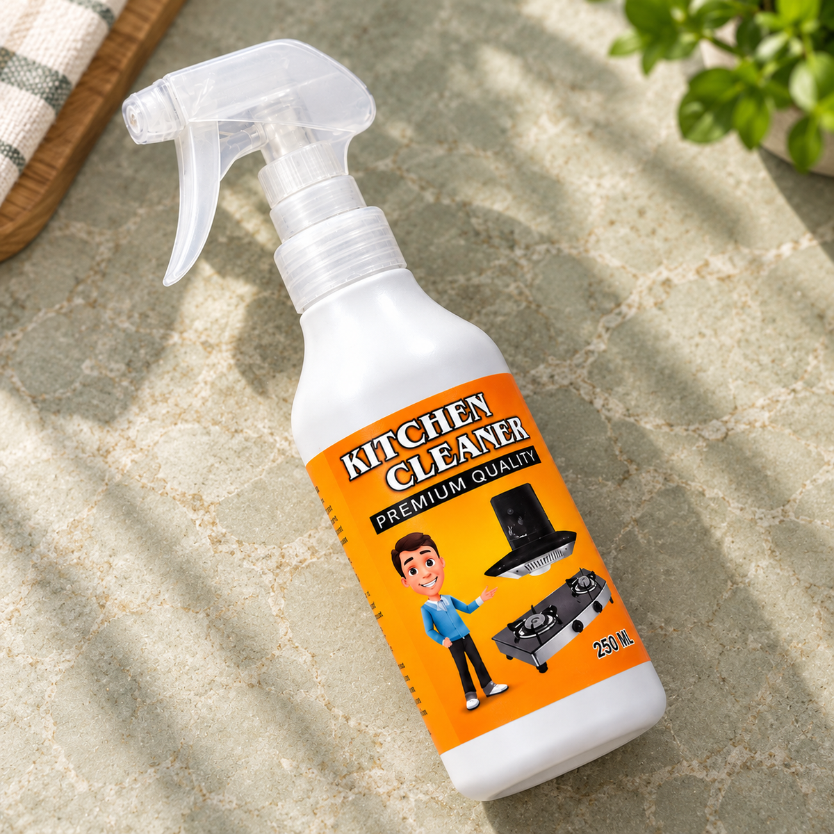 Kitchen & Bathroom Cleaning Spray (250 ml × 2) — A spray format for the task at hand