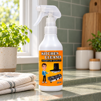 Single 250 ml Kitchen Cleaner bottle on a sage kitchen ledge