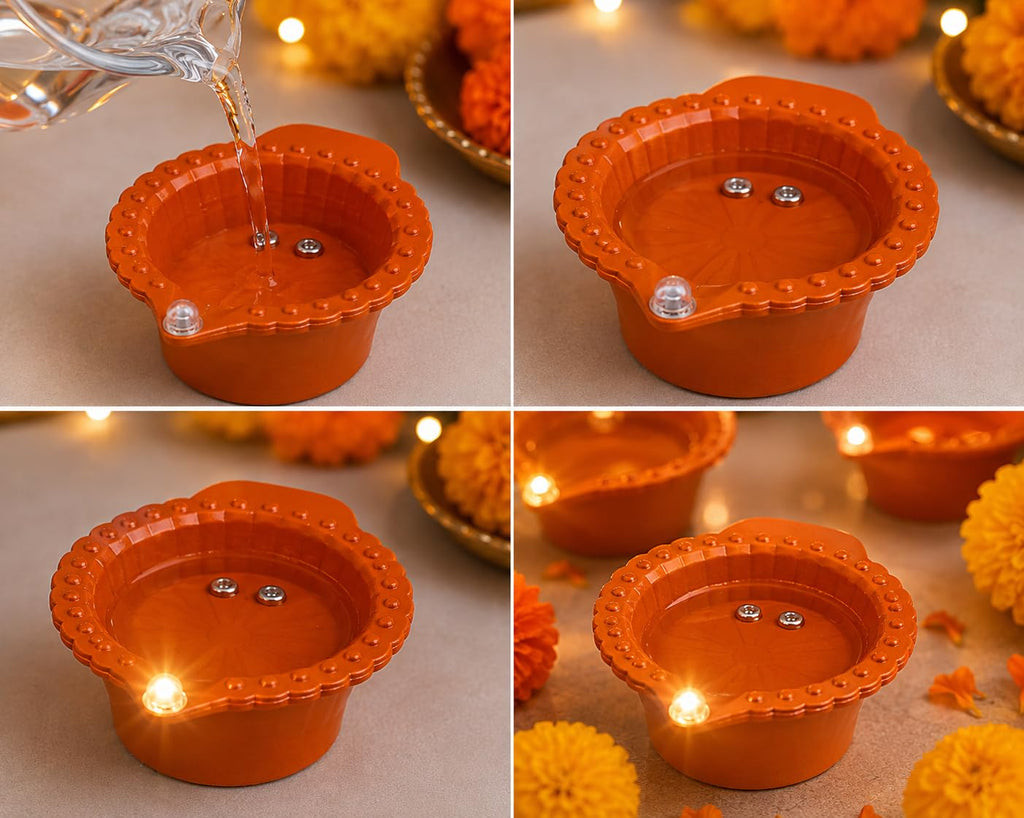 Magic Water Sensor Diya – Pack of 6